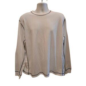 Roundtree and Yorke Performance White Workplay Thermal Shirt Size XL